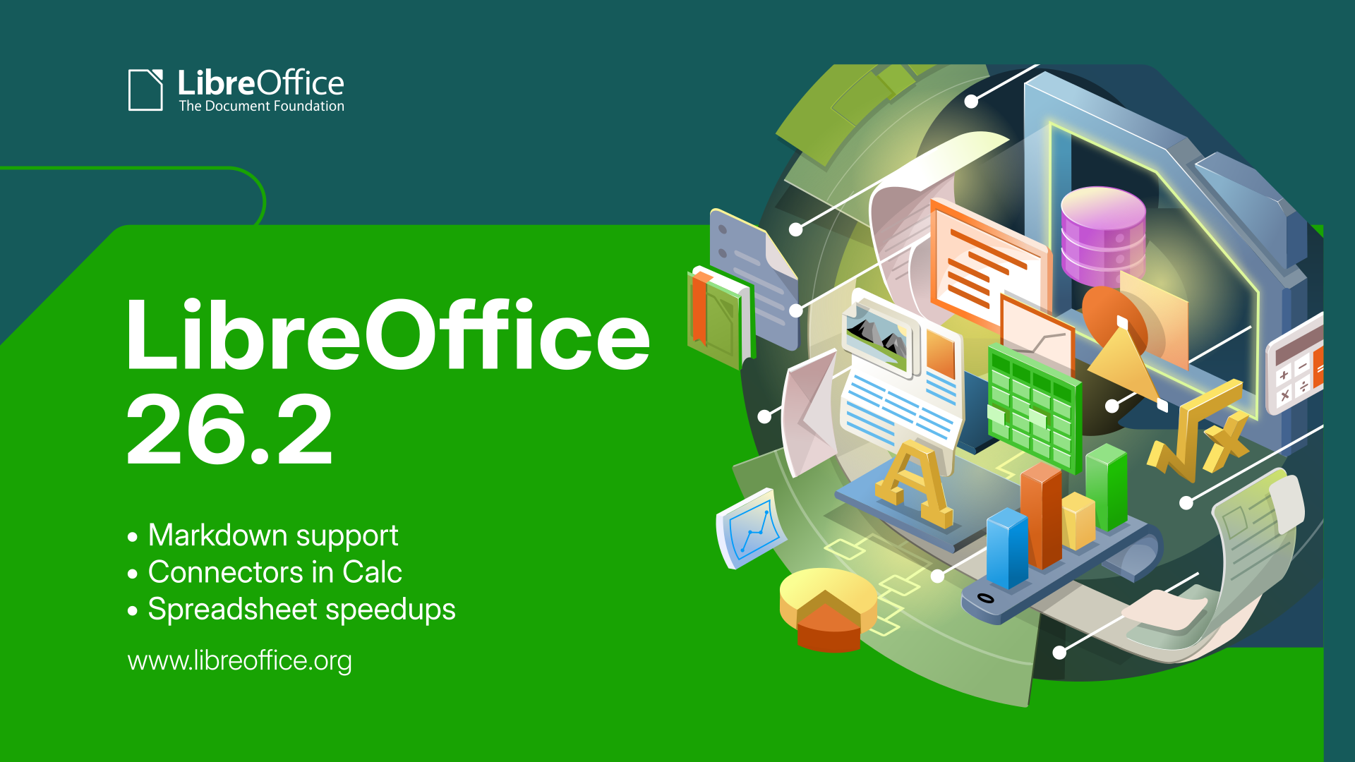 LibreOffice 26.2 登場：より高速で洗練された、ユーザーが主導権を